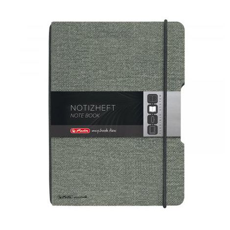 Notatnik Herlitz My.Book Flex Gray A4 2x40, kratka/linia